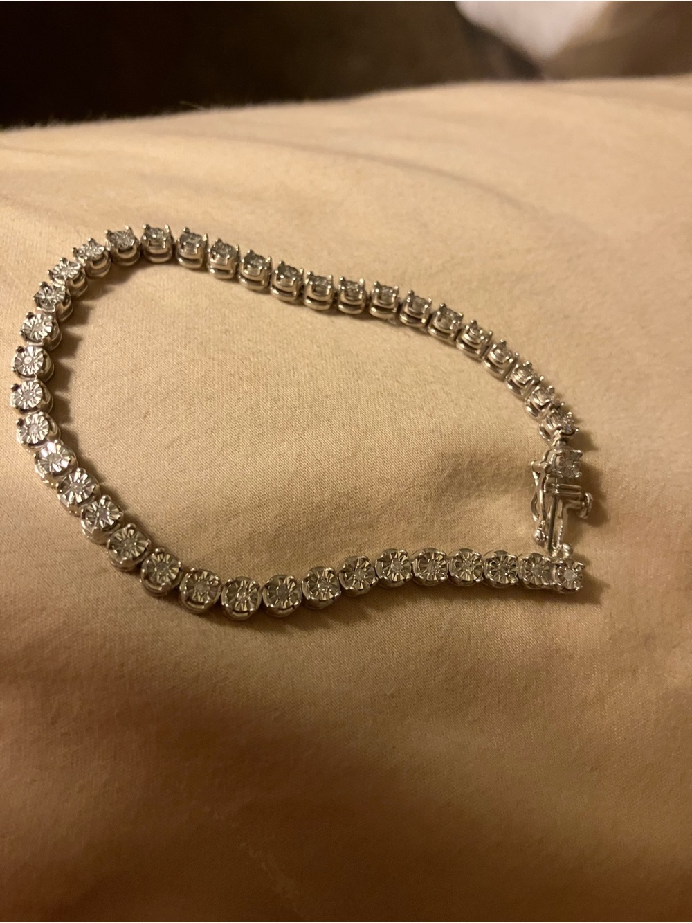 Sterling Silver Diamond Tennis Bracelet